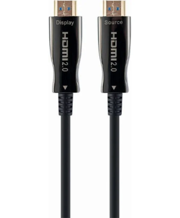 Cablexpert Active Optical HDMI 2.0 Cable HDMI male - HDMI male 80m Μαύρο CCBP-HDMI-AOC-80M-02