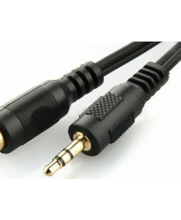 Cablexpert Καλώδιο 3.5mm male - 3.5mm female Μαύρο 5m (CCA-421S-5M)