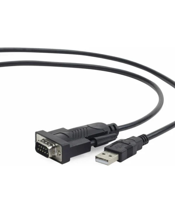 Cablexpert Καλώδιο USB-A σε RS232 9-pin male 1.5m Μαύρο UAS-DB9M-02