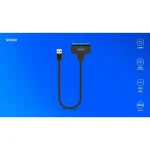 Savio Usb-a 3.1 Gen 1 (m) - Sata (f) Αντάπτορας USB to SATA Μαύρο AK-68 - Image 4