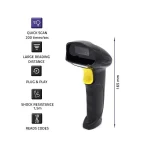 Qoltec Scanner Χειρός Ασύρματο με Δυνατότητα Ανάγνωσης 2D και QR Barcodes 50853 - Image 4