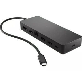 HP USB-C Docking Station με HDMI/DisplayPort 4K PD Ethernet και συνδεση 2 Οθονών Μαύρο (50H55AA)