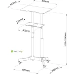 Techly Mobile Workstation Τραπεζάκι για Laptop ICA-TB-TPM-1BK - Image 5