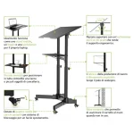 Techly Mobile Workstation Τραπεζάκι για Laptop ICA-TB-TPM-1BK - Image 6