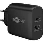 Goobay Φορτιστής Χωρίς Καλώδιο με Θύρα USB-A και Θύρα USB-C Power Delivery Μαύρος (65409)