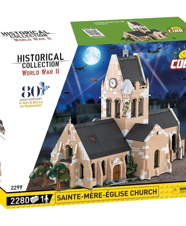 Cobi Τουβλάκια Sainte-Mere-Eglise Church για 7+ Ετών 2280τμχ COBI-2299