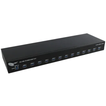 Allnet USB 3.0 Hub 13 Θυρών με σύνδεση USB-A και Εξωτερική Παροχή Ρεύματος (ALL-RM-19-USB3-HUB-13-A)