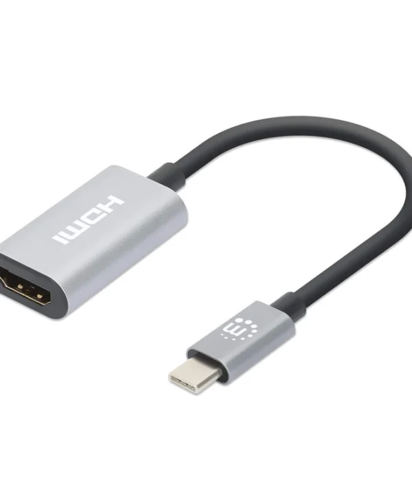Manhattan Μετατροπέας USB-C male σε HDMI female Γκρι 1τμχ (153973)