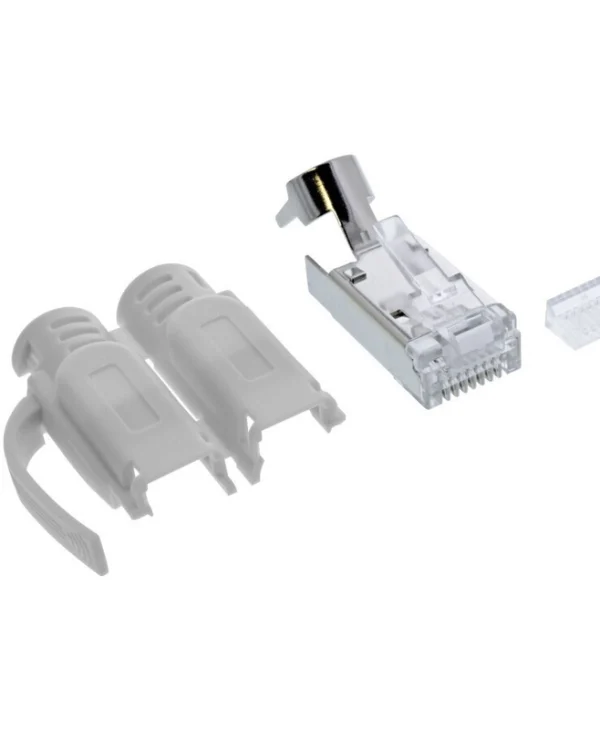 Βυσμα Rj45 Cat6a Stp Insert & Bend Protection 10 Tem Μονοκλωνο Intos 76006a 76006A