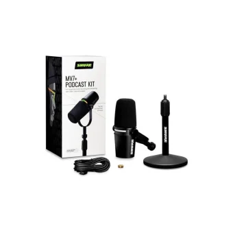 Shure MV7+ Σετ Δυναμικό Μικρόφωνο XLR / USB Clip On για Φωνητικά Bundle 010-03-669