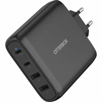 Otterbox Φορτιστής Χωρίς Καλώδιο GaN με 2 Θύρες USB-A και 2 Θύρες USB-C 100W Μαύρος (78-81343) 100045768