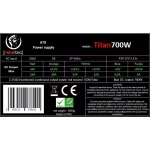 Rebeltec Titan 700W Μαύρο Τροφοδοτικό Υπολογιστή Semi Modular RBLZAS00004 - Image 3