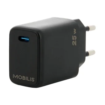 Mobilis Φορτιστής Χωρίς Καλώδιο με Θύρα USB-C 25W Power Delivery Μαύρος (001380)