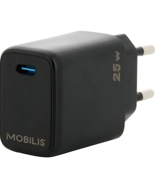 Mobilis Φορτιστής Χωρίς Καλώδιο με Θύρα USB-C 25W Power Delivery Μαύρος (001380)