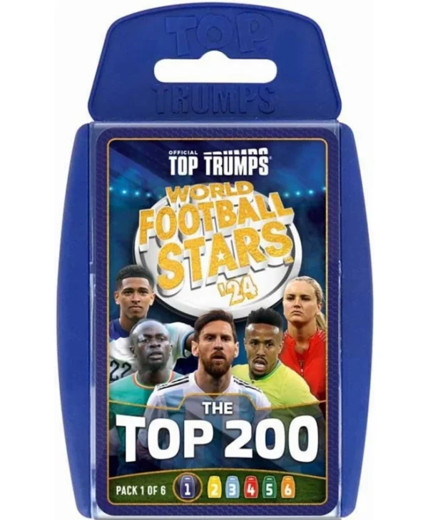 Επιτραπέζιο Παιχνίδι Top Trumps World Football Stars 2024 The Top 200 Pack 1 για 2-4 Παίκτες 6+ Ετών (EN) Winning Moves WM04707-EN1-6