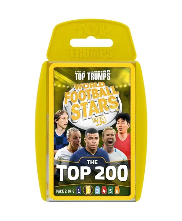 Επιτραπέζιο Παιχνίδι Top Trumps World Football Stars 2024 The Top 200 Pack 2 για 2-4 Παίκτες 6+ Ετών (EN) Winning Moves WM04708-EN1-6