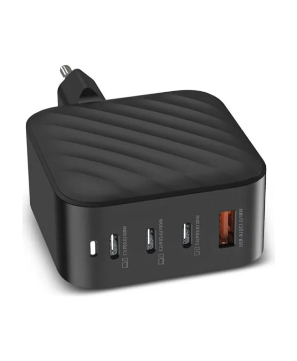 Xblitz Φορτιστής Χωρίς Καλώδιο GaN με Θύρα USB-A και 3 Θύρες USB-C 20W Power Delivery Μαύρος (XC3)