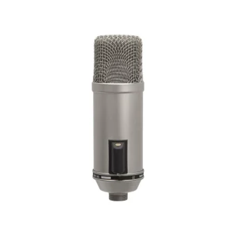 Rode BROADCASTER Πυκνωτικό Μικρόφωνο XLR Shock Mounted για Φωνητικά σε Ασημί Χρώμα