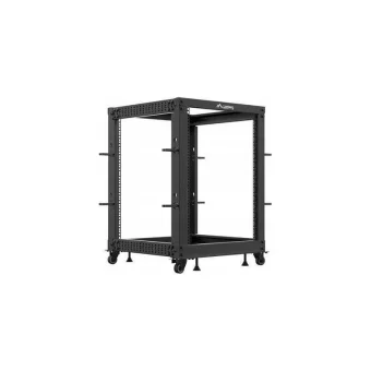 Lanberg Επιτοίχια Καμπίνα Rack 15U Μαύρο OR01-6115-B