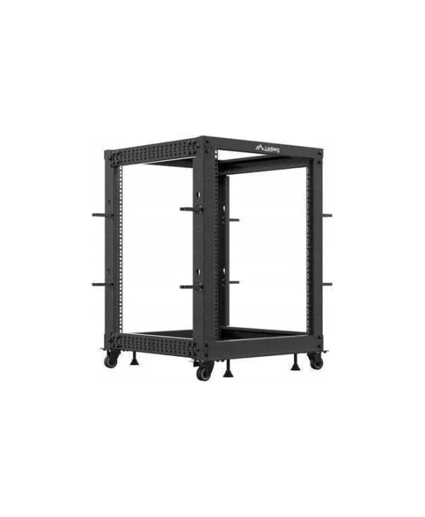 Lanberg Επιτοίχια Καμπίνα Rack 15U Μαύρο OR01-6115-B