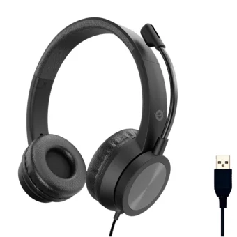 Conceptronic On Ear Multimedia Ακουστικά με μικρόφωνο και σύνδεση USB-A POLONA05B