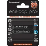Panasonic Eneloop Pro Επαναφορτιζόμενες Μπαταρίες AAA Ni-MH 930mAh 1.2V 2τμχ BK-4HCDE/2CP