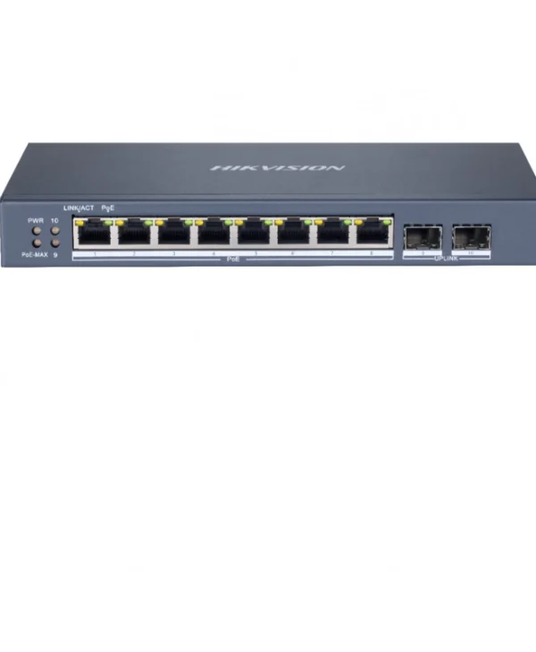 Hikvision DS-3E1510P-SI Managed L2 PoE+ Switch με 8 Θύρες Gigabit (1Gbps) Ethernet και 1 SFP Θύρα