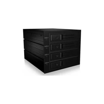 Icy Box IB-564SSK Backplane 4x 3.5Inch SAS/SATA HDD In 3x5.25inch Bay With 1x80x80mm Cooling Fan Μαύρο