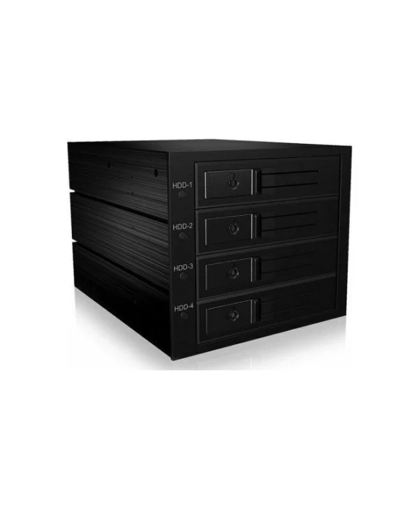 Icy Box IB-564SSK Backplane 4x 3.5Inch SAS/SATA HDD In 3x5.25inch Bay With 1x80x80mm Cooling Fan Μαύρο