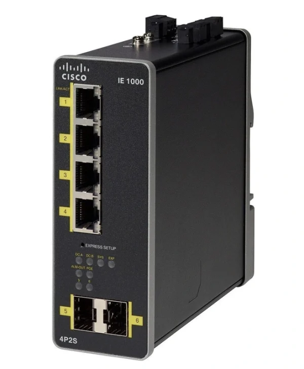 Cisco IE-1000-4P2S-LM Managed L2 Switch με 6 Θύρες Gigabit (1Gbps) Ethernet και 2 SFP Θύρες