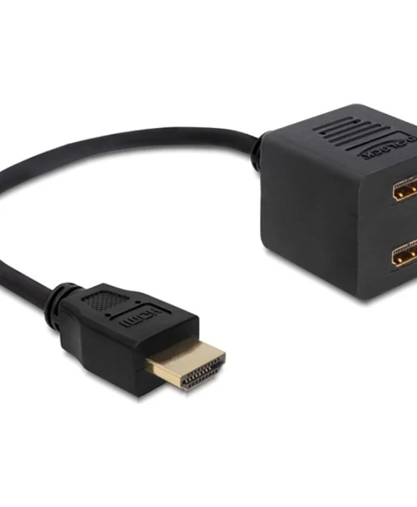 DeLock Μετατροπέας HDMI male σε HDMI 2x female 1τμχ 65226