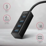 Axagon USB 3.2 Hub 4 Θυρών με σύνδεση USB-C HUE-M1C - Image 3