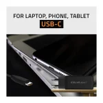 Qoltec Φορτιστής με Ενσωματωμένο Καλώδιο GaN USB-C 65W Power Delivery / Quick Charge 4.0 Μαύρος (52419) - Image 3