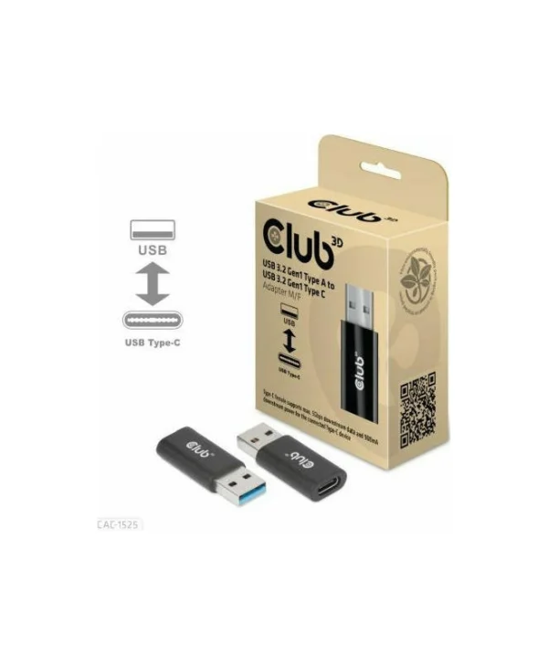 Club3D Μετατροπέας USB-A male σε USB-C female 1τμχ CAC-1525