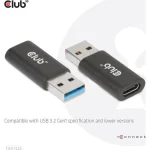 Club3D Μετατροπέας USB-A male σε USB-C female 1τμχ CAC-1525 - Image 2