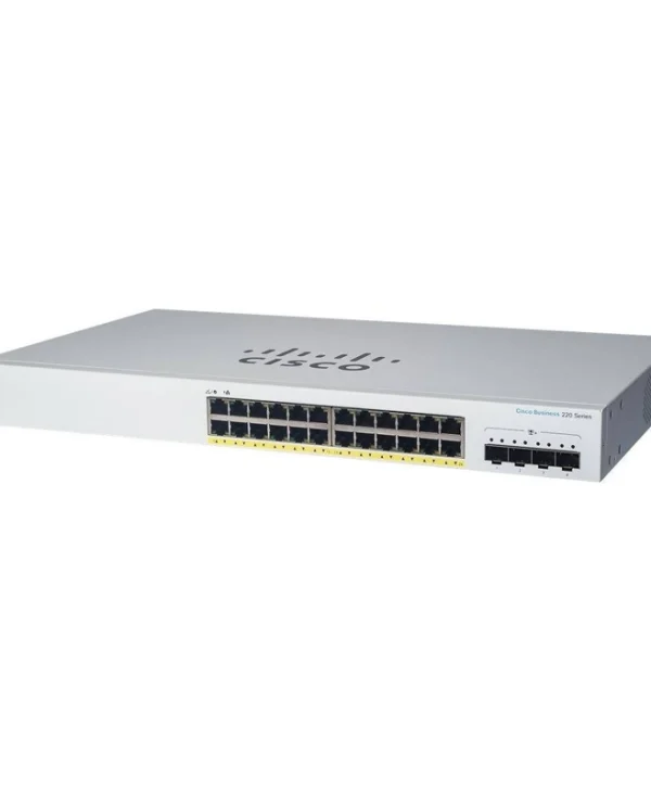 Cisco CBS220-24FP-4G-EU Managed L2 Switch με 24 Θύρες Gigabit (1Gbps) Ethernet και 4 SFP Θύρες