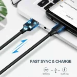 Ugreen US287 USB 2.0 Cable USB-C male - USB-A 18W Μαύρο 0.25m (60114) - Image 6
