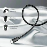 Ugreen US287 USB 2.0 Cable USB-C male - USB-A 18W Μαύρο 0.25m (60114) - Image 7