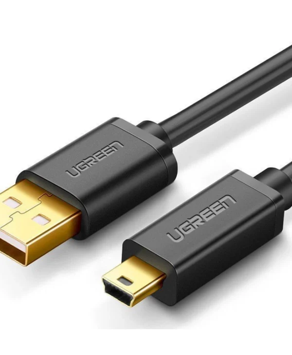 Ugreen USB 2.0 Cable USB-A male - mini USB-B male Μαύρο 1m 10355