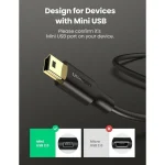Ugreen USB 2.0 Cable USB-A male - mini USB-B male Μαύρο 1m 10355 - Image 3