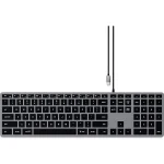 Satechi Slim W3 Wired Keyboard US Grey for Mac ST-UCSW3M