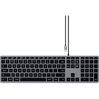Satechi Slim W3 Wired Keyboard US Grey for Mac ST-UCSW3M