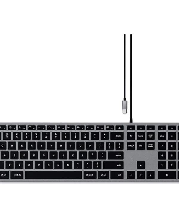 Satechi Slim W3 Wired Keyboard US Grey for Mac ST-UCSW3M