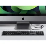 Satechi Slim W3 Wired Keyboard US Grey for Mac ST-UCSW3M - Image 2