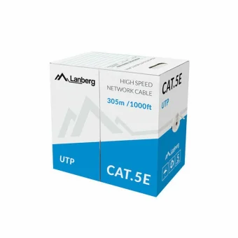 Lanberg U/UTP Cat.5e Καλώδιο Δικτύου Ethernet χωρίς ακροδέκτες 305m Γκρι 1τμχ LCU5-11CU-0305-S