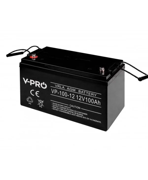 Volt Polska Μπαταρία UPS με Χωρητικότητα 100Ah και Τάση 12V 1τμχ 6AKUAGM100