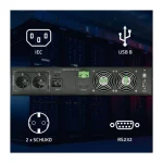 Qoltec UPS 3000VA 3000W 52287 - Image 3