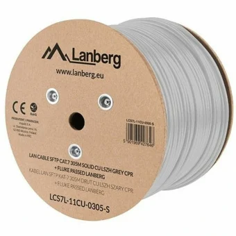 Lanberg S/FTP Cat.7 Καλώδιο Δικτύου Ethernet χωρίς ακροδέκτες 305m Γκρι LCS7L-11CU-0305-S