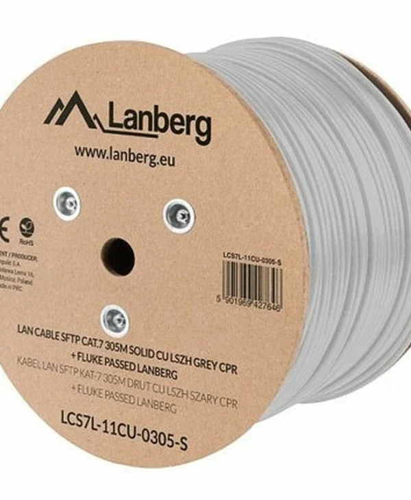 Lanberg S/FTP Cat.7 Καλώδιο Δικτύου Ethernet χωρίς ακροδέκτες 305m Γκρι LCS7L-11CU-0305-S