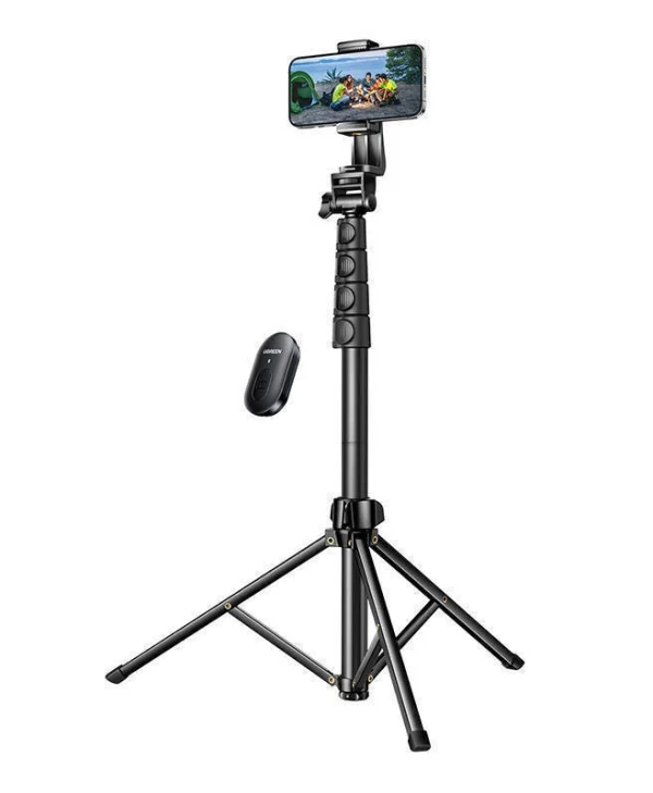 Ugreen Selfie Stick Τρίποδο Κινητού με Bluetooth Μαύρο 15609